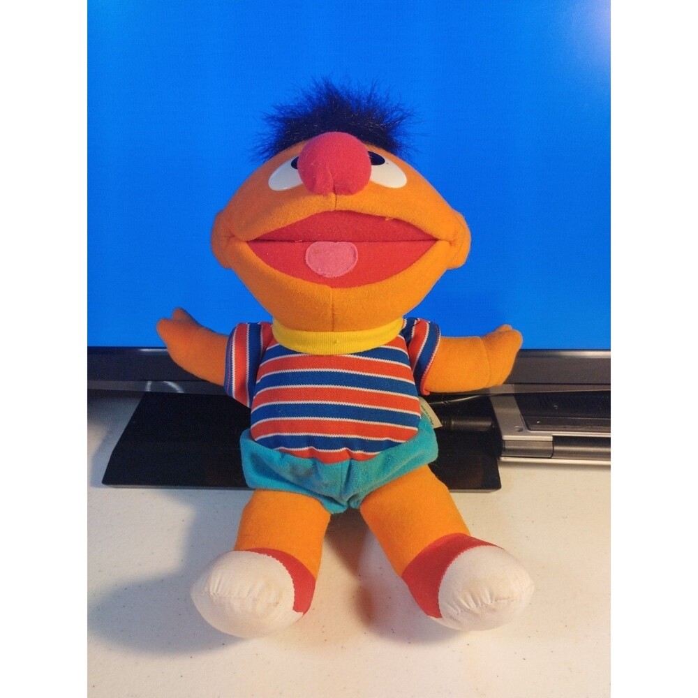Tyco Sesame Street Tickle Me Ernie Plush Vintage 1996 WORKS